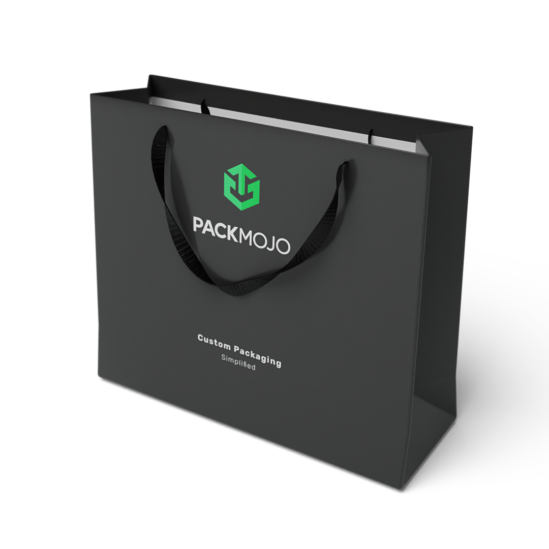 PackMojo Paper Bag with Ribbon Handles