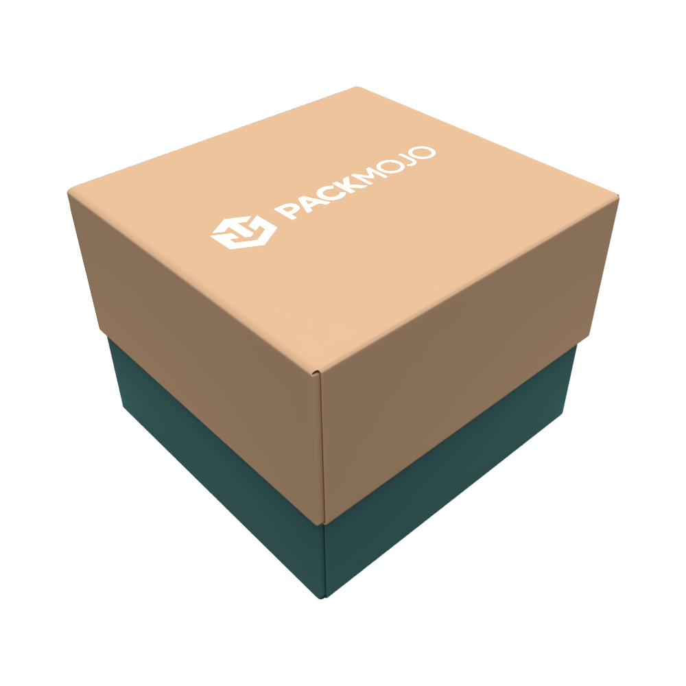Foldable Lid and Base Box Mockup PackMojo