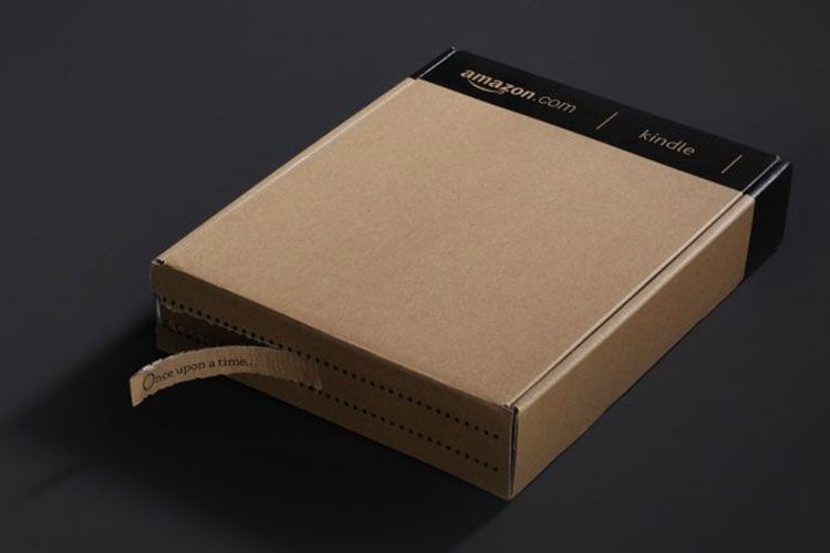 Amazon Kindle Uneka packaging design tear strip