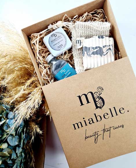 Miabelle kraft tray and sleeve boxes