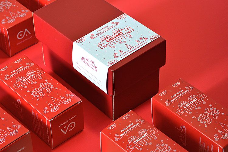 Christmas packaging folding carton boxes