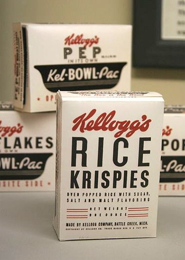 Vintage Kellogg's packaging