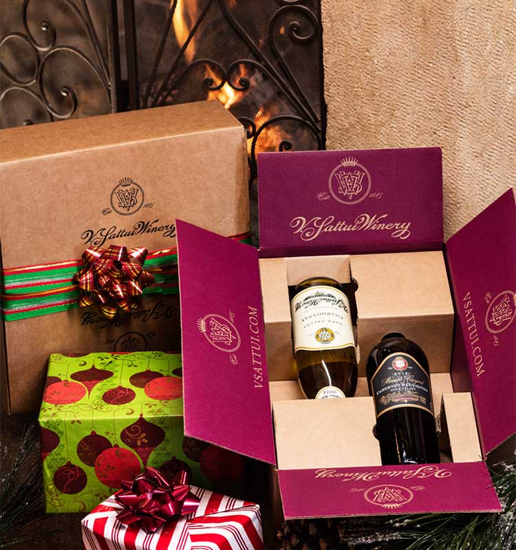 V Sattui wine gift box
