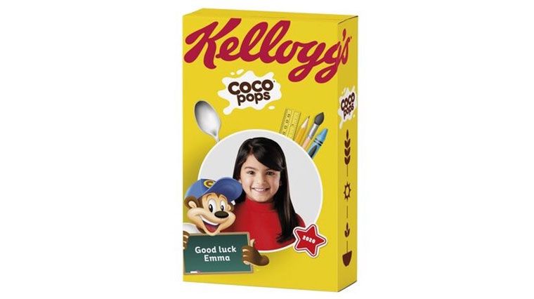 Kellogg's personalized packaging