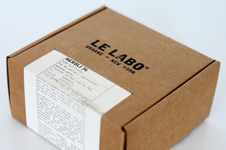 Le Labo packaging kraft mailer with sticker