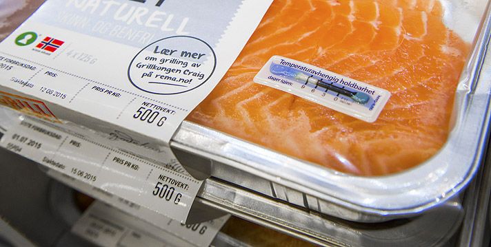 Norwegian salmon packaging