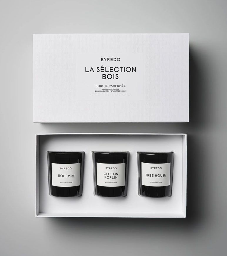 Byredo custom rigid boxes for candle set