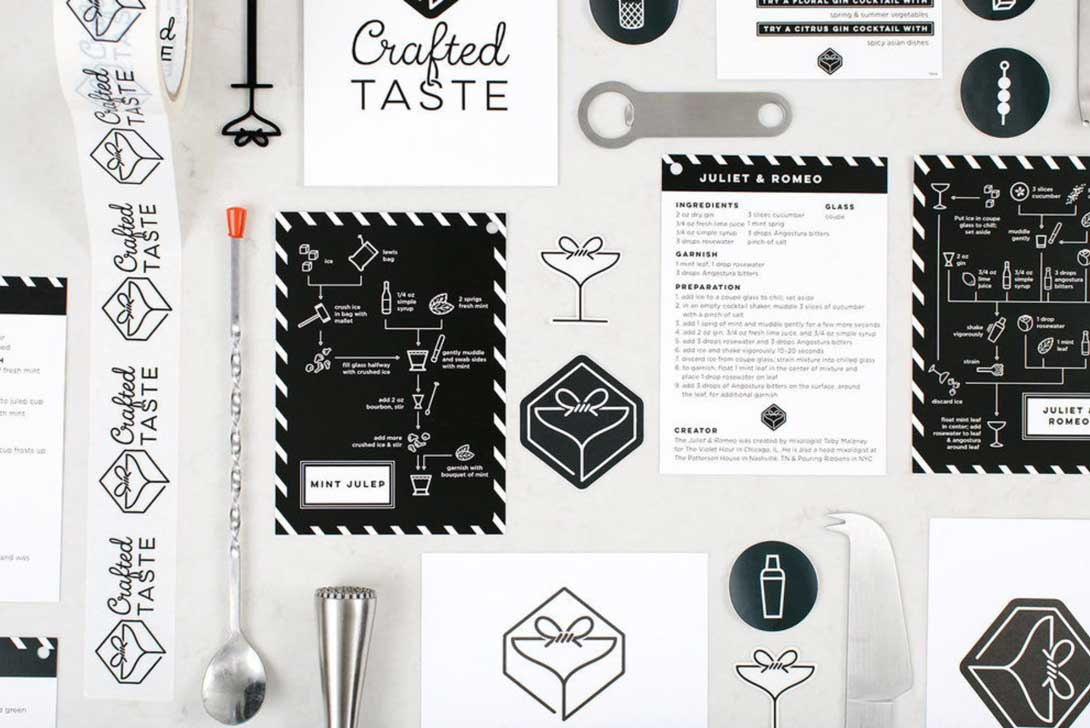 Crafted Taste custom printed stickers