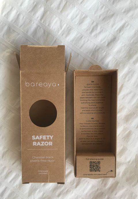 Bareaya folding carton box with tray