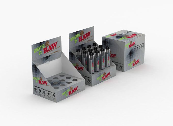Booster by Raw display box with insert