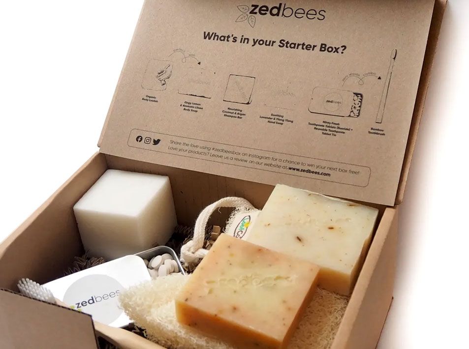 Zedbees mailer box with print