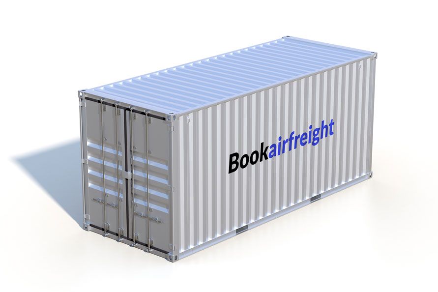 20 foot container render Bookairfreight