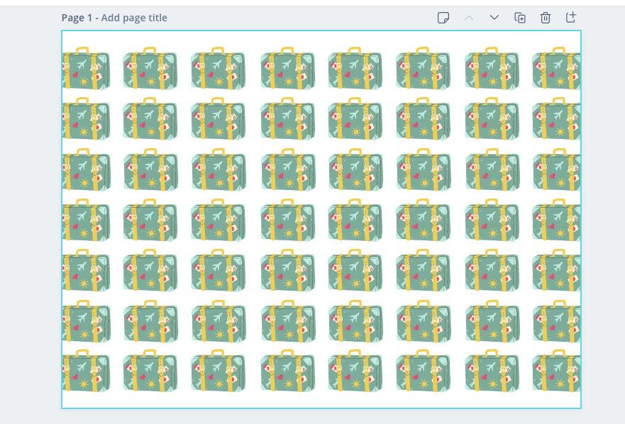 Create a repeating pattern in Canva