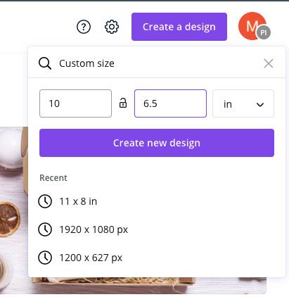 Create a template in Canva