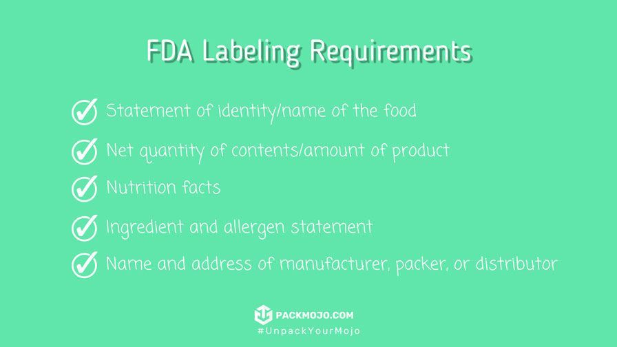 FDA green food labeling checklist