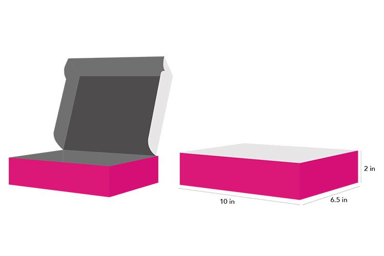 Mailer box panel dimensions Canva