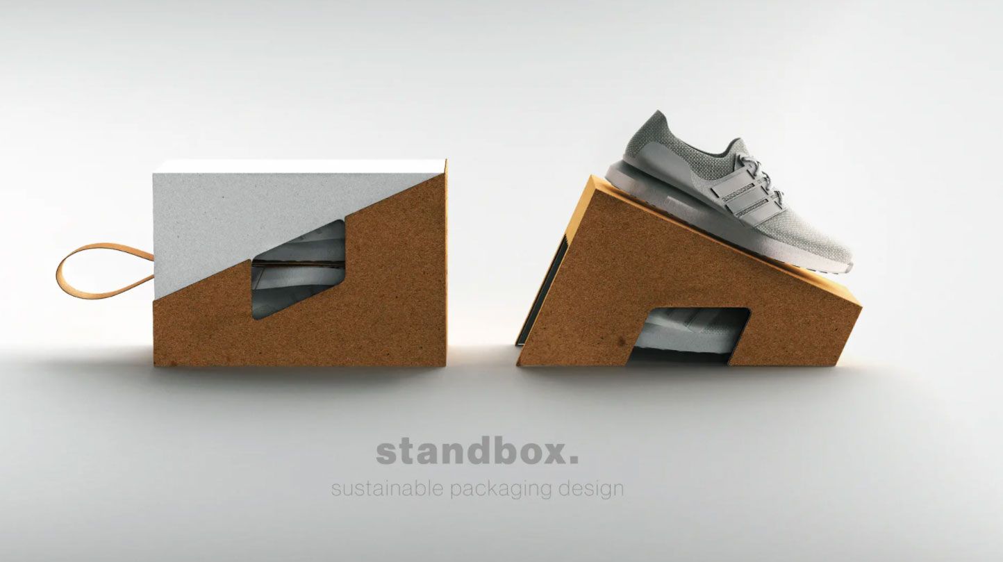 Standbox multi purpose shoe packaging design