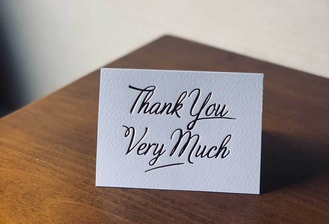 Blog - Unboxing and free graphic: Thank you cards for your shipment