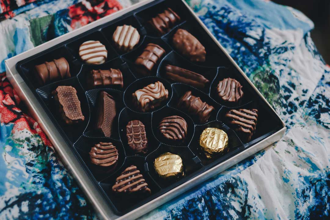 Box dividers for chocolates