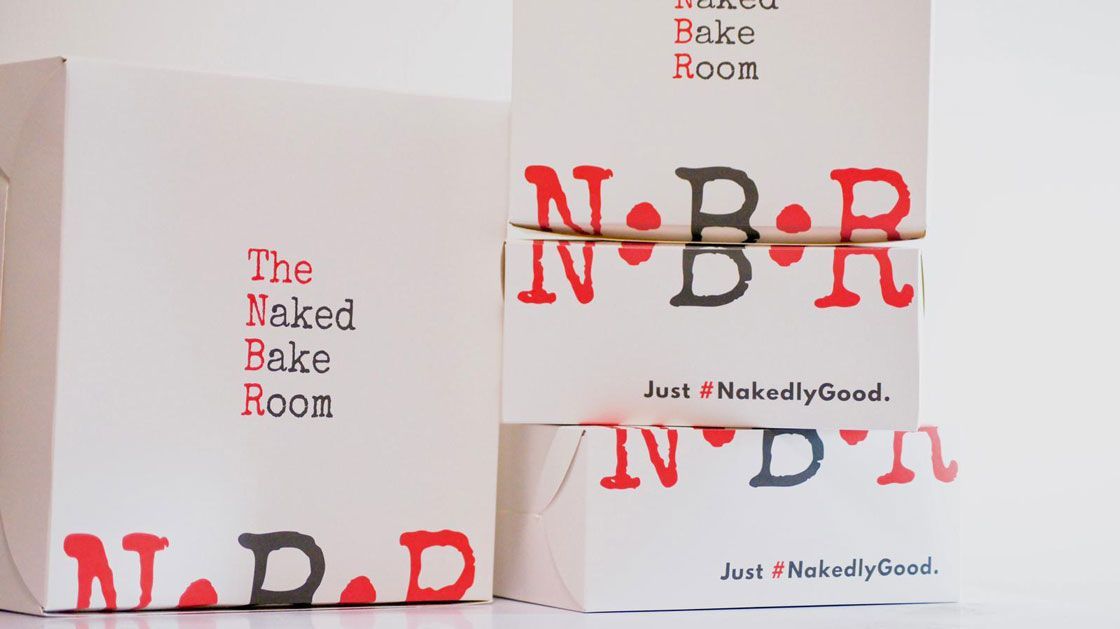 The Naked Bake Room custom cake box