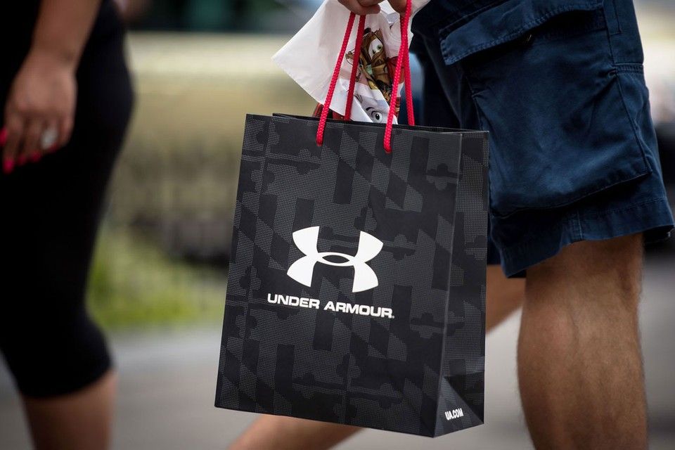Under Armour paper bag with rope handle