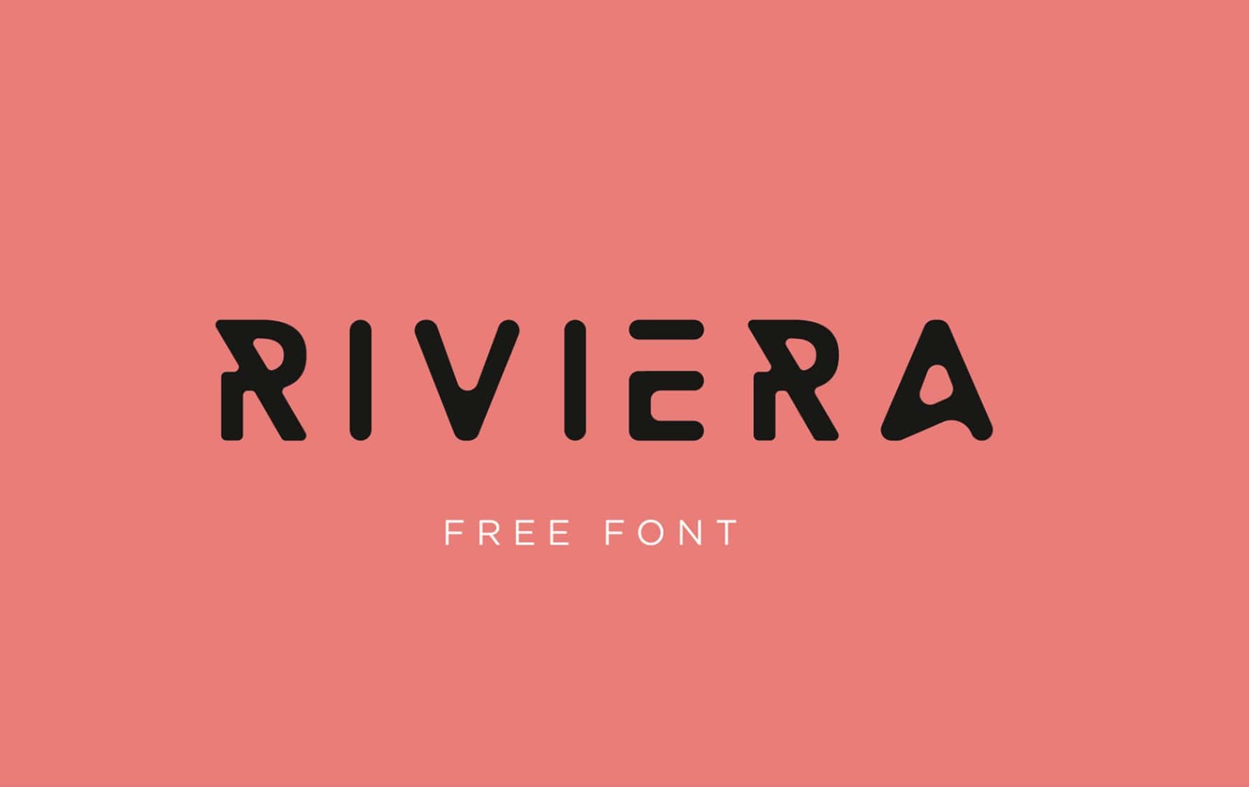 Riviera font banner
