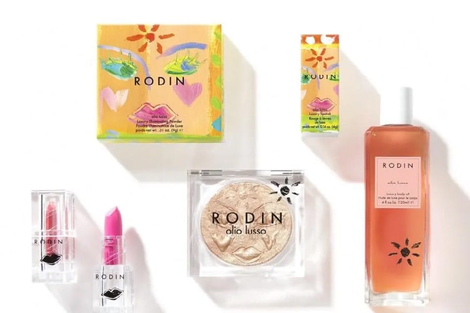 Rodin Olio Lusso Goddess Aurora Collection Cosmetic Luxury Packaging Artist Collaboration