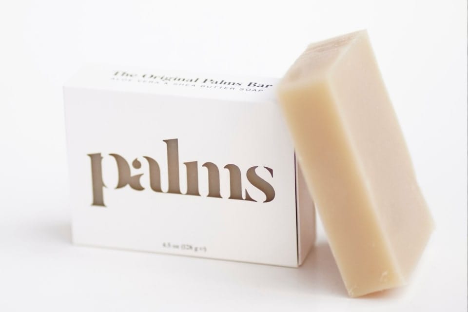 Palms Diecut Packaging Luxury Minimalism