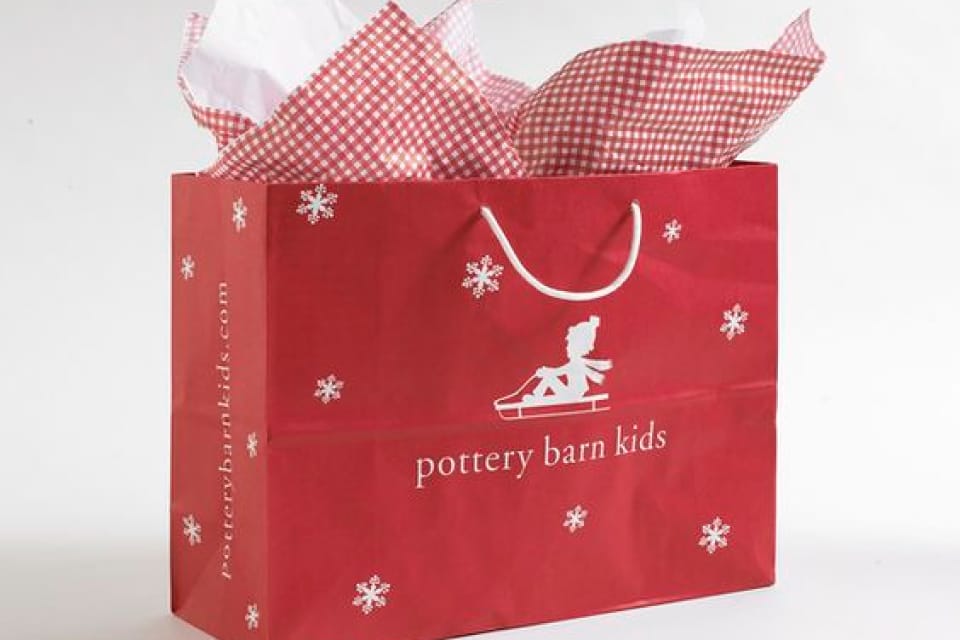 Pottery Barn Paper Bag Holiday