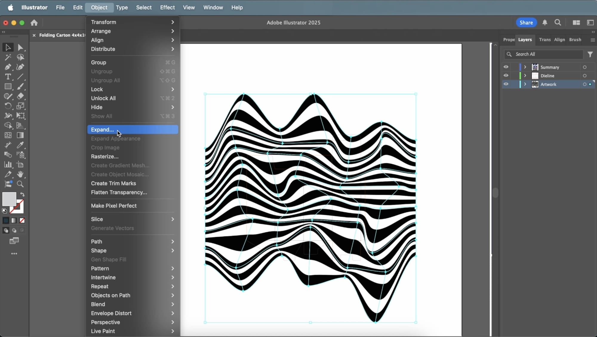 90s Inspired Wavy Packaging Envelope Mesh For Waves