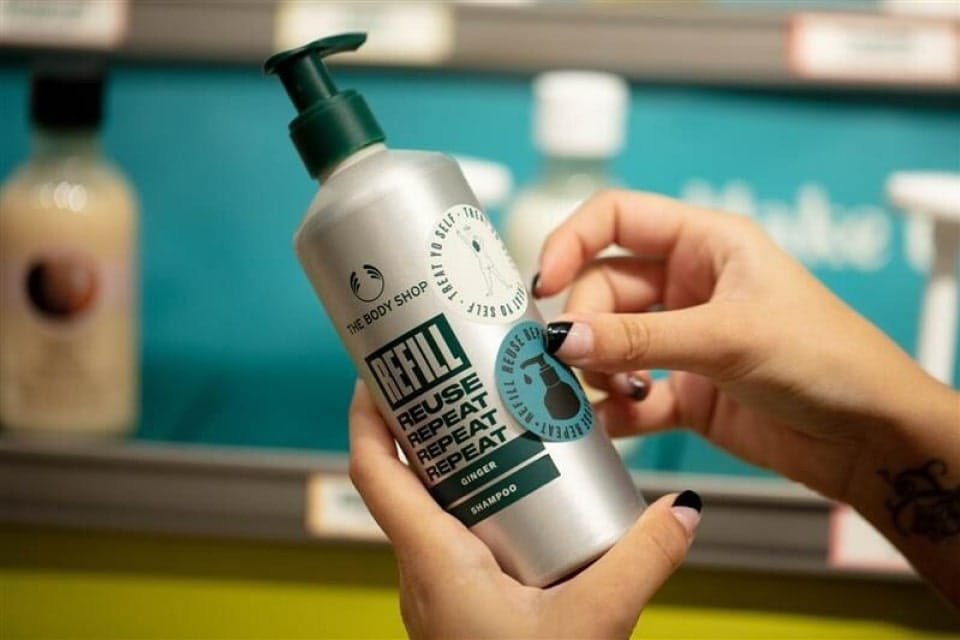 Refill Packaging The Body Shop