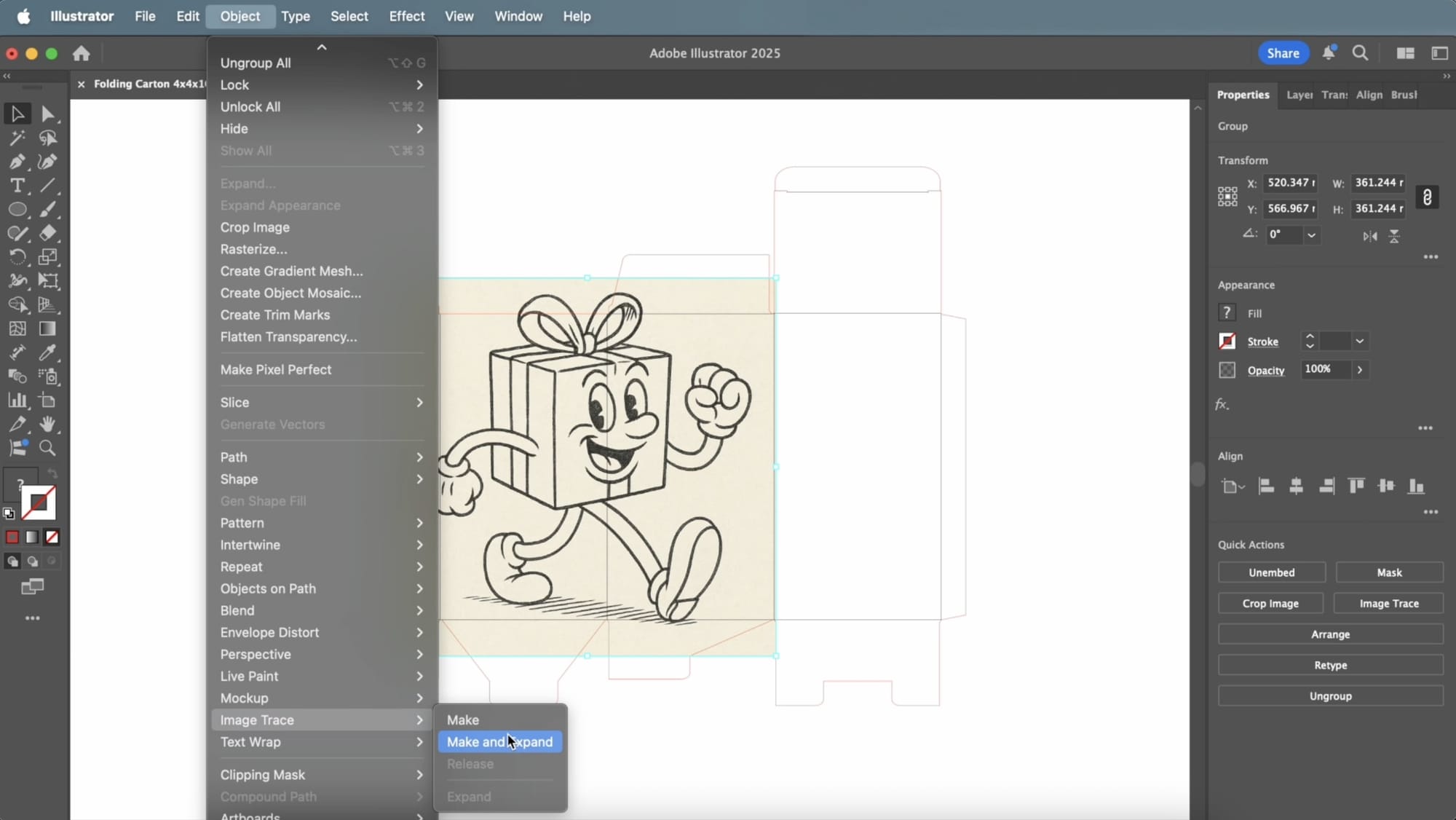 Cartoon Mascot Vectorize