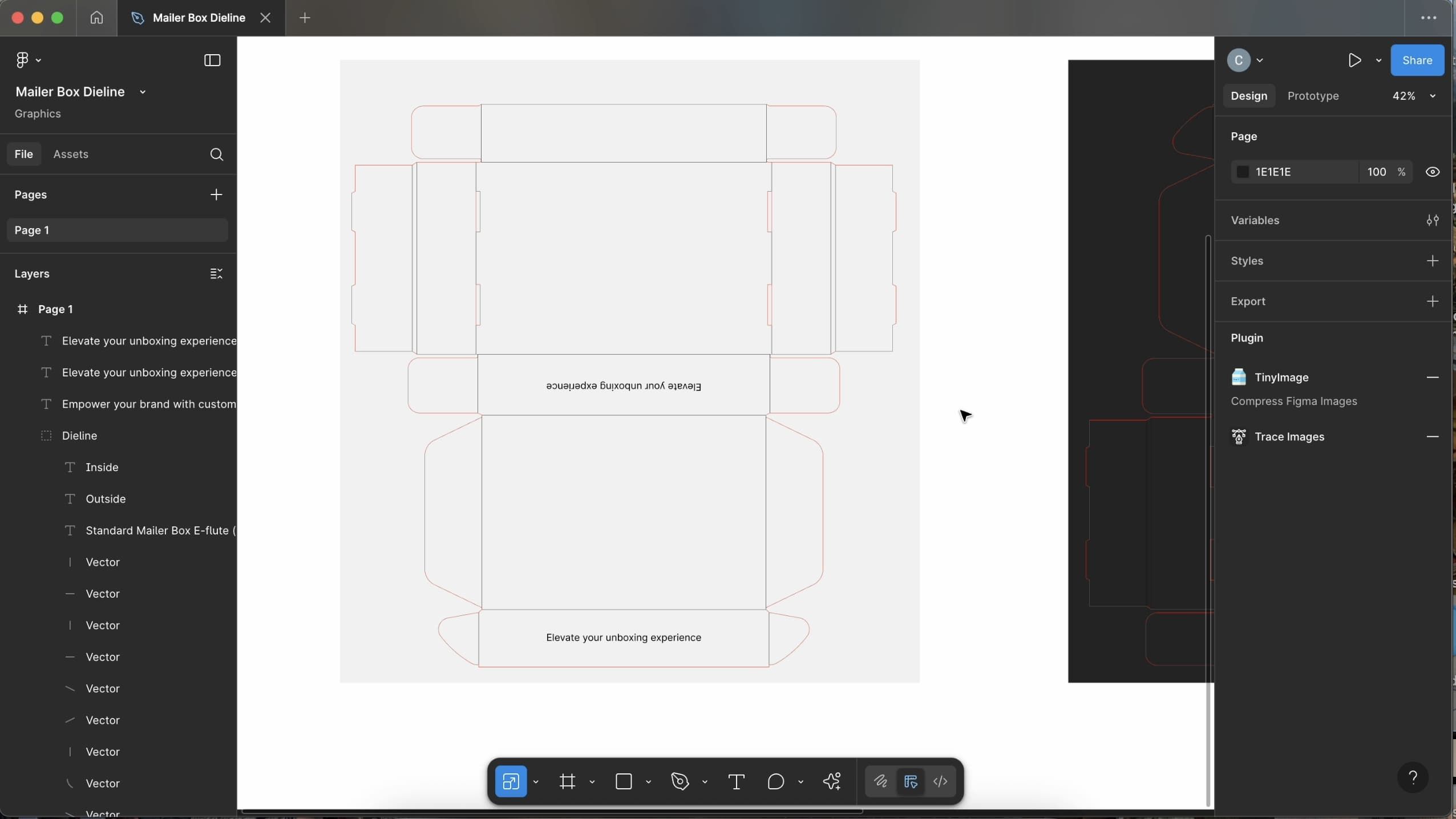 Figma Dieline Design - Adding Elements