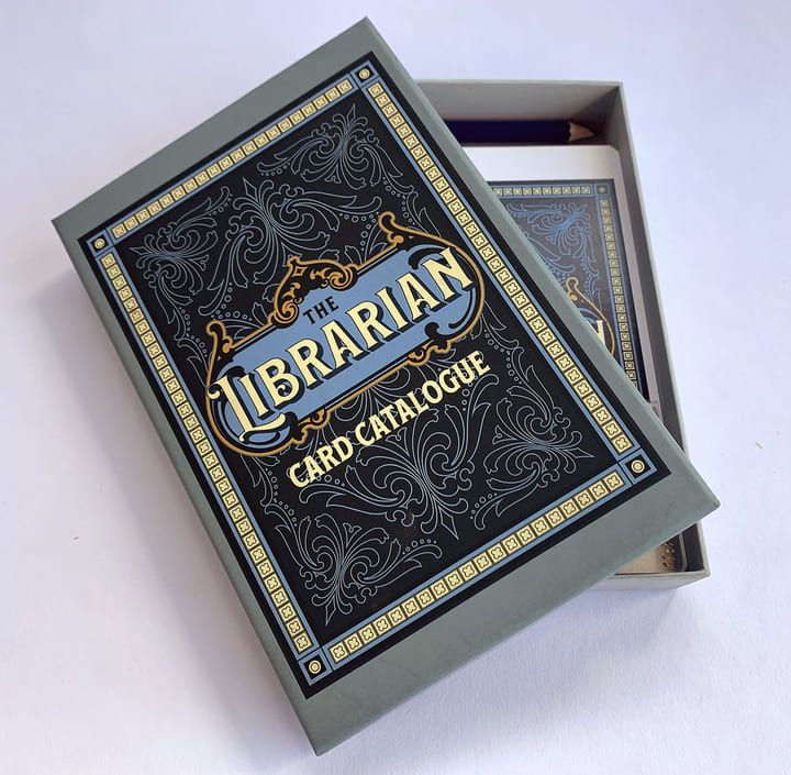 The Librarian Card Catalogue Custom Printed Rigid Box