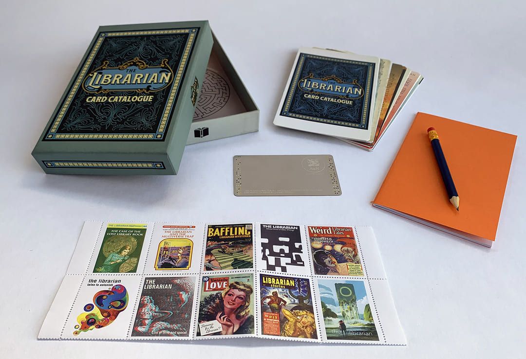 The Librarian Card Catalogue Set and Rigid Box