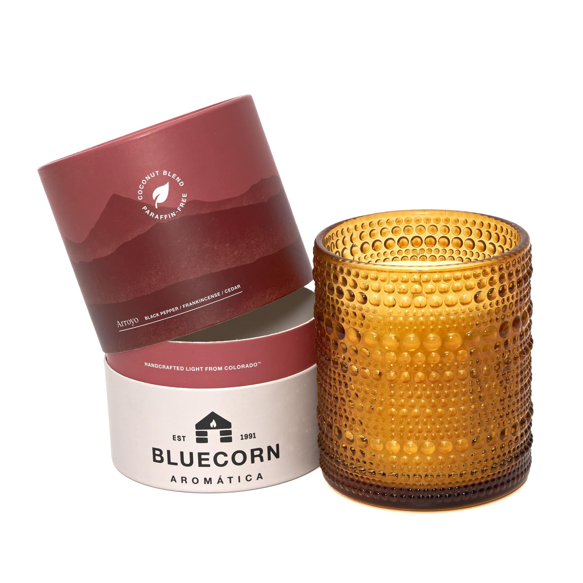 Bluecorn Candles Arroyo Printed Cardboard Tubes