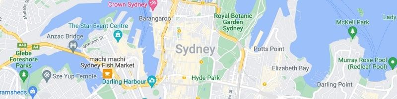 Central Sydney Map View Small