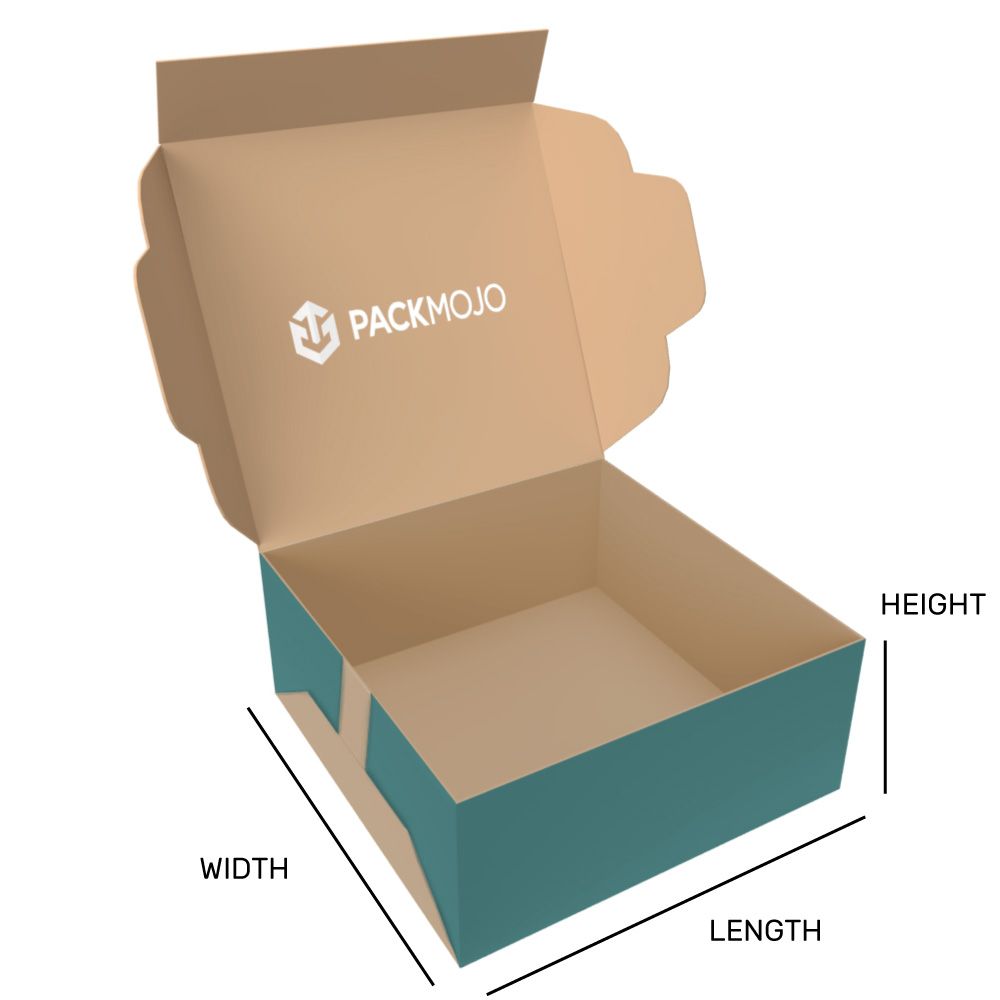 Custom Cake Box Mockup Dimensions Length Width Height