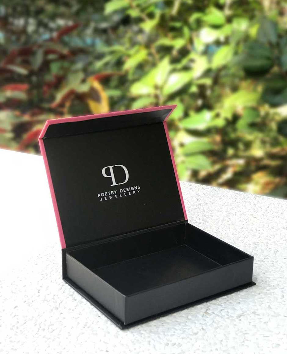 Poetry Designs Custom Rigid Box with Magnet Jewellery
