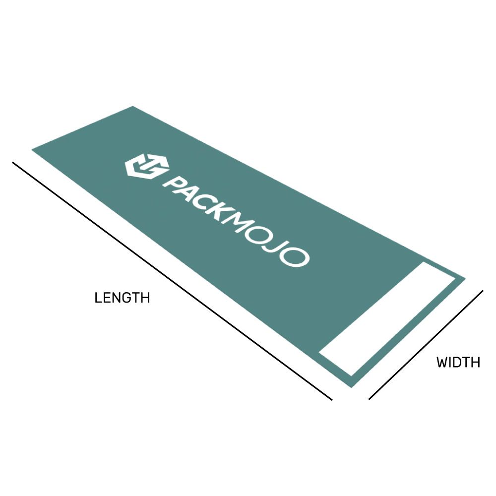 Flat Packaging Sleeve Mockup Dimensions Length Width