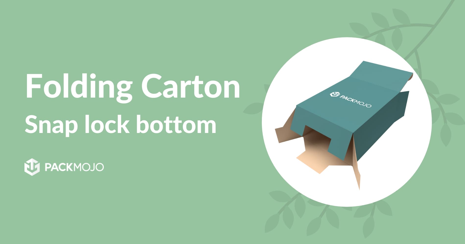 Snap Lock Bottom Folding Cartons | Folding Carton Boxes | PackMojo