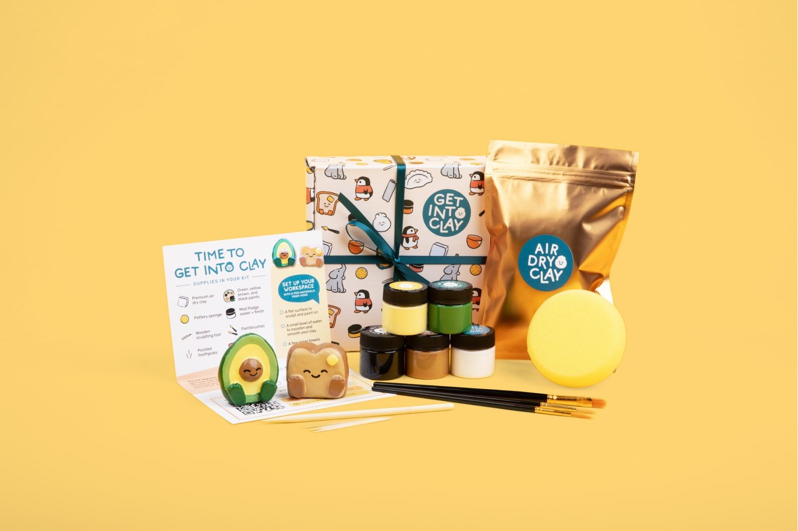 Get Into Clay Avocado Toast Kit Printed Mailer Box