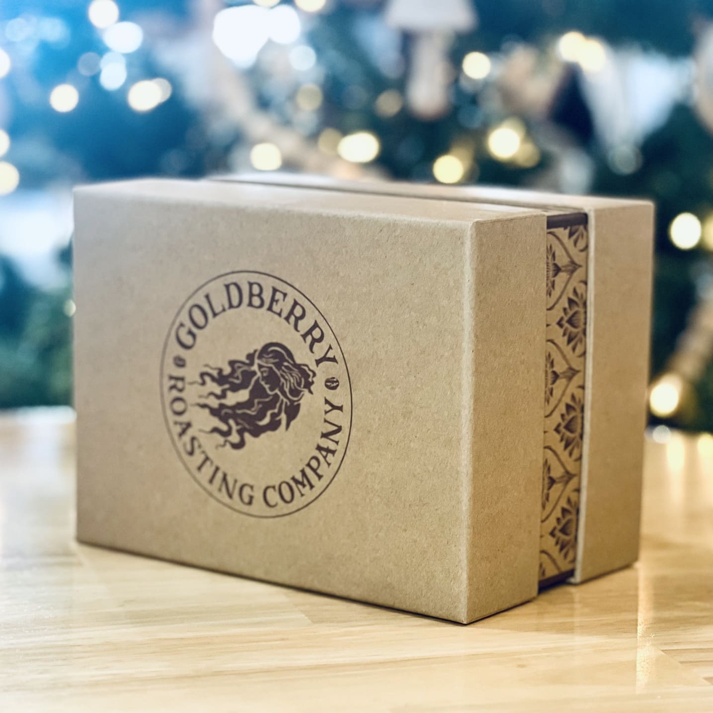 Goldberry Roasting Company Custom Kraft Shoulder and Neck Rigid Boxes