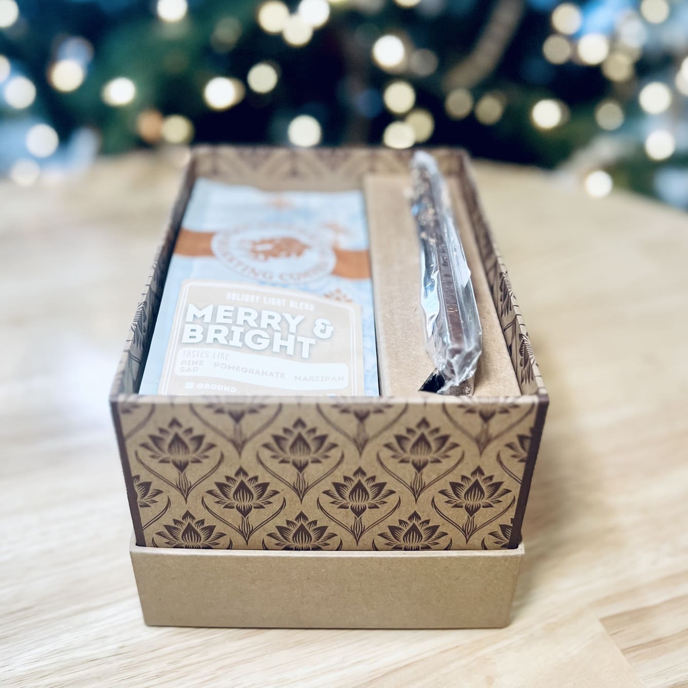 Goldberry Roasting Company Shoulder and Neck Rigid Box with Custom Insert