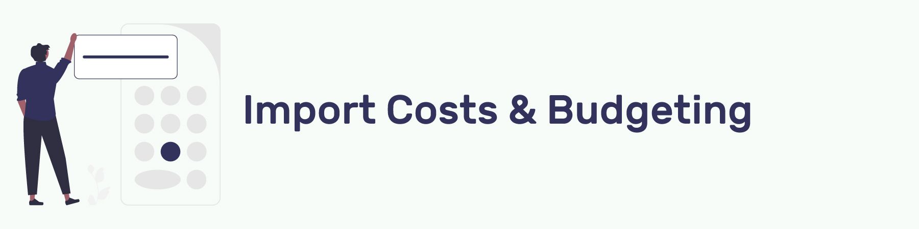 Import Costs and Budgeting Section Header