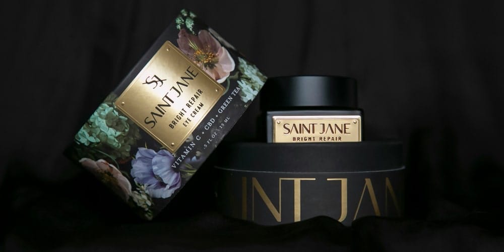 Luxury cosmetic packaging Saint Jane eye cream