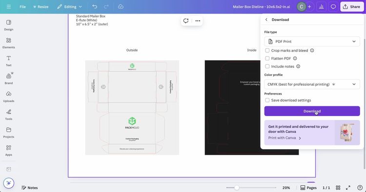 Dieline Design On Canva Tutorial Packmojo