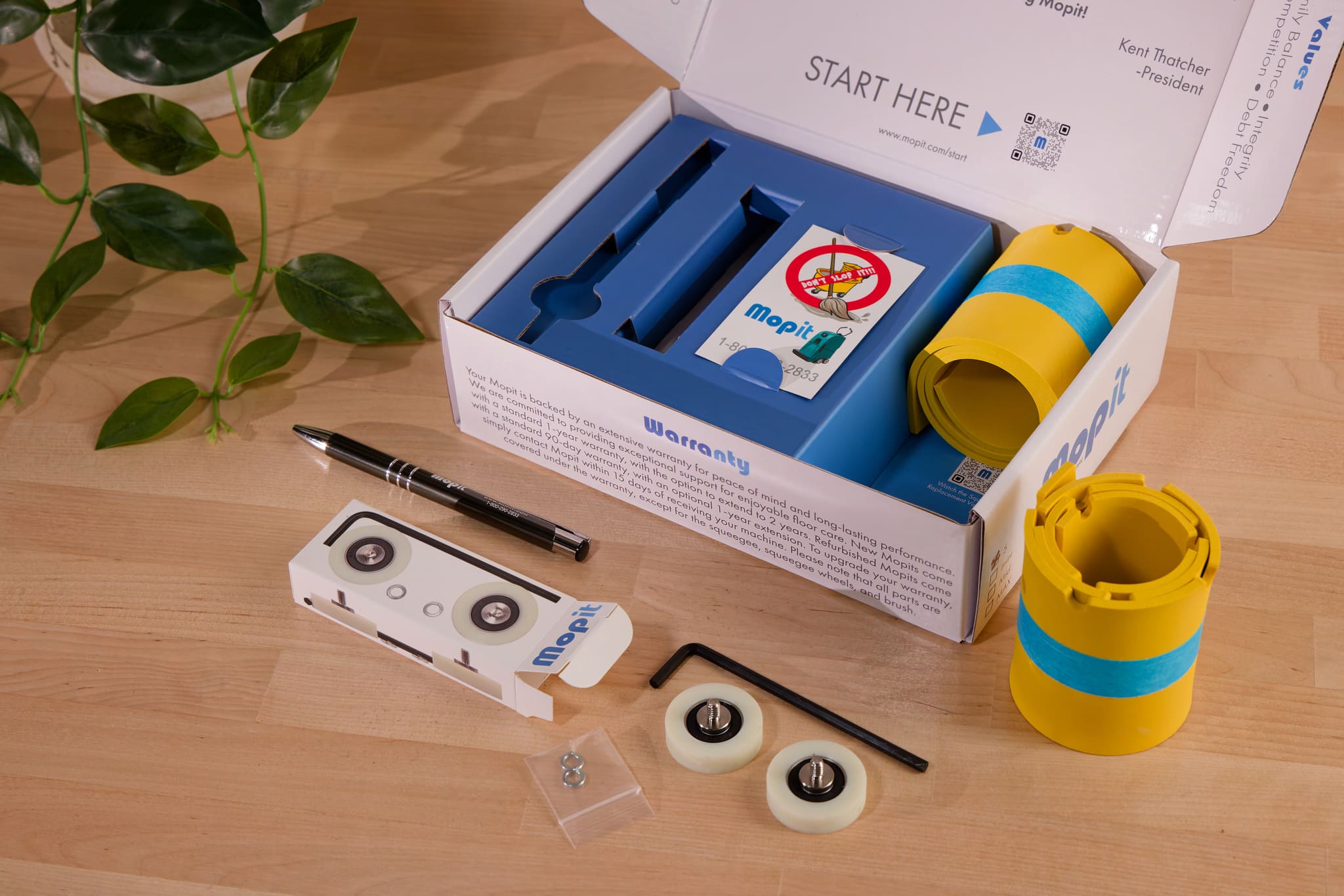 Mopit Floor Scrubber Corrugated Inserts in Mailer Box