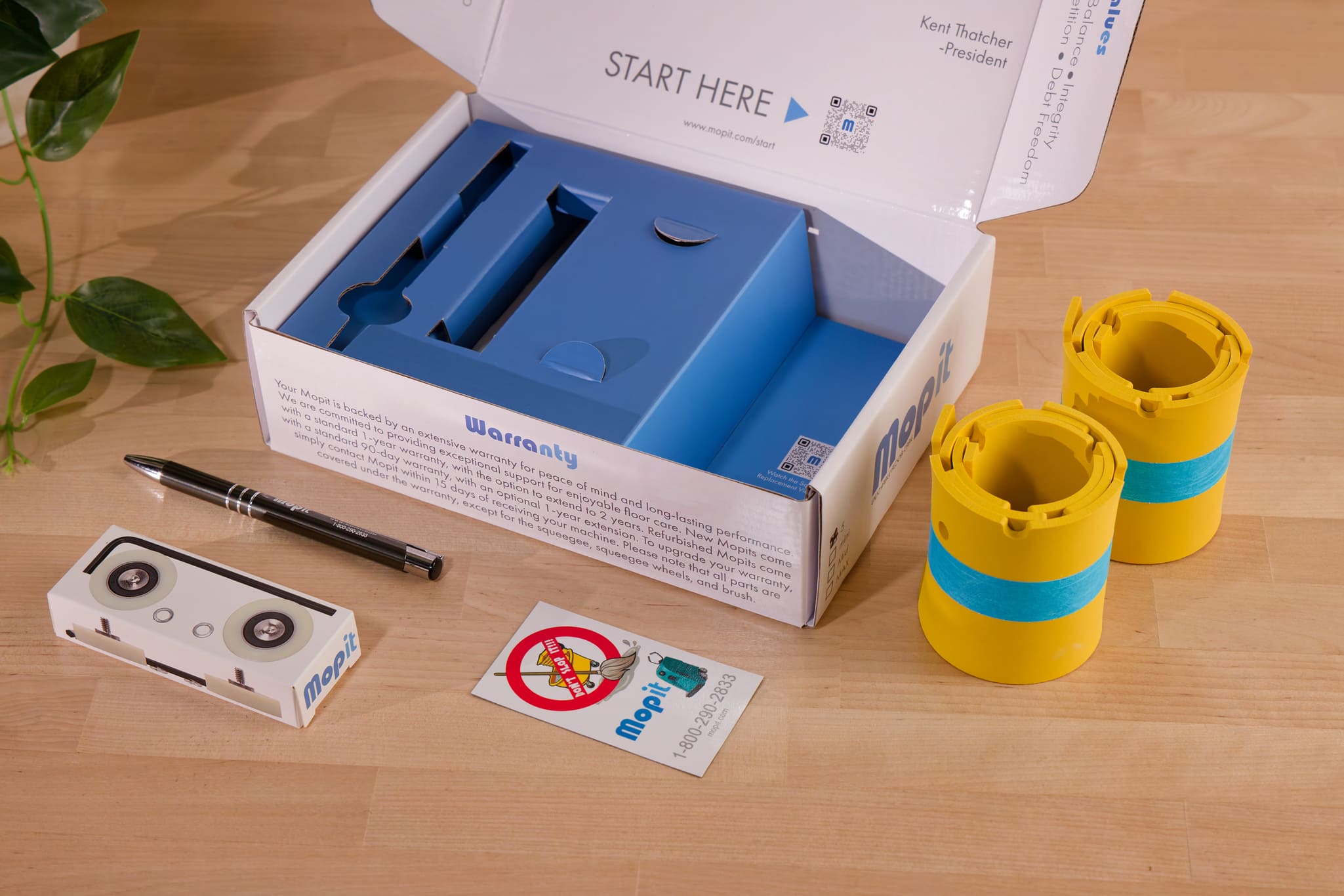 Mopit Floor Scrubber Welcome Kit Mailer Box with Custom Inserts