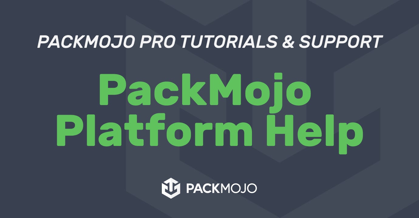 PackMojo Platform Help